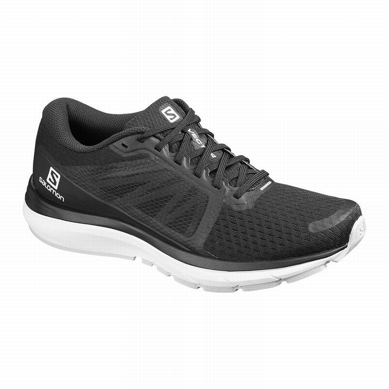 Salomon Israel VECTUR - Mens Running Shoes - Black/White (TFUV-39410)